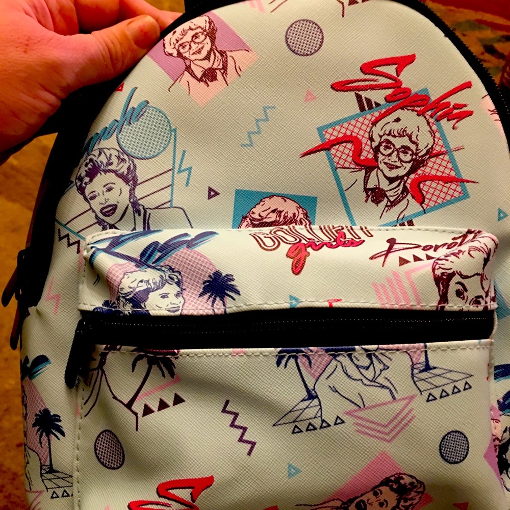 3 golden girls Mimi backpacks